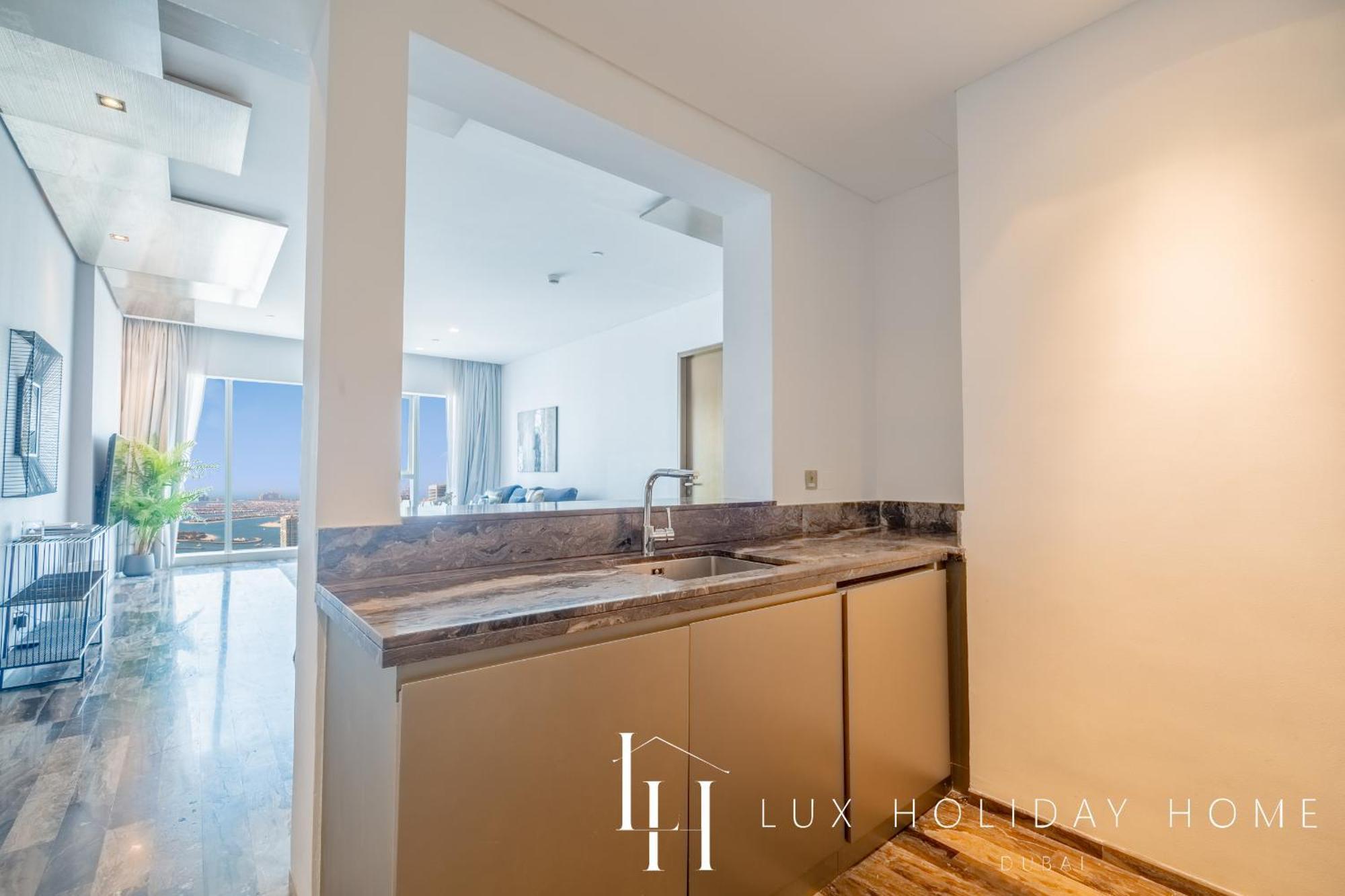Lux - Lavish Suite With Full Palm Jumeirah View 1 Dubaj Kültér fotó